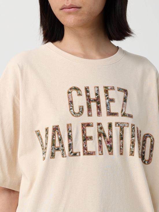 26SS 발렌티노 가라바니 반팔 티셔츠 8B3MG26AA5J ET5 Beige - VALENTINO GARAVANI