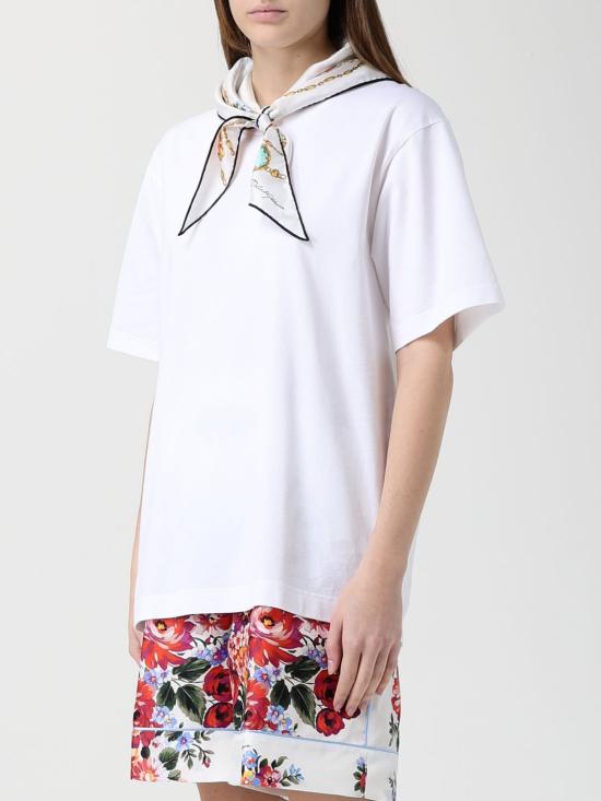 26SS 돌체앤가바나 반팔 티셔츠 F8W33ZGDDPW W0800 White - DOLCE & GABBANA
