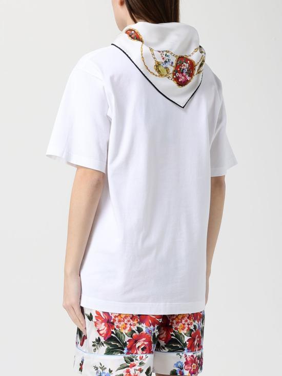 26SS 돌체앤가바나 반팔 티셔츠 F8W33ZGDDPW W0800 White - DOLCE & GABBANA