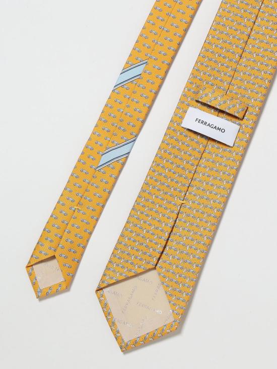 26SS 살바토레 페라가모 넥타이 351363 789412 005 Yellow - SALVATORE FERRAGAMO