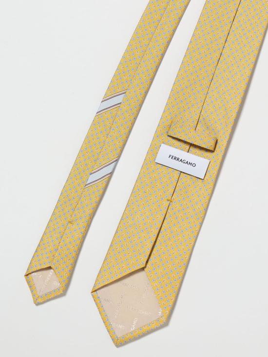 26SS 살바토레 페라가모 넥타이 351333 789230 007 Yellow - SALVATORE FERRAGAMO