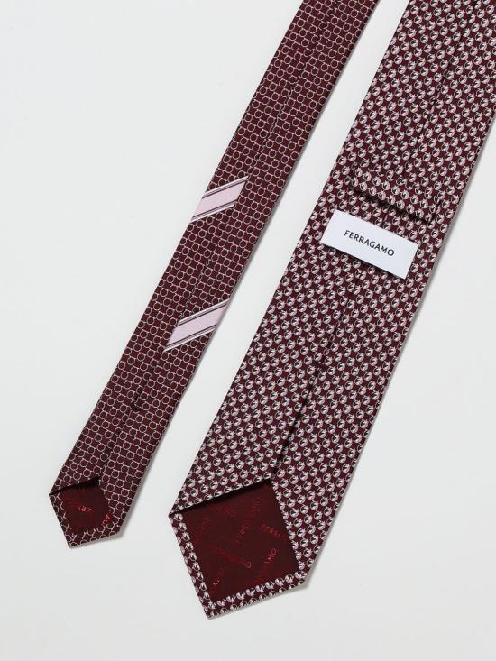26SS 살바토레 페라가모 넥타이 351365 789674 005 Burgundy - SALVATORE FERRAGAMO