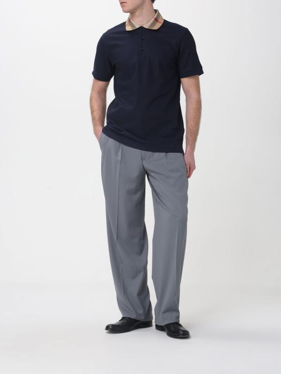 26SS 버버리 코튼 폴로 셔츠 8072661 Smoke Grey - BURBERRY