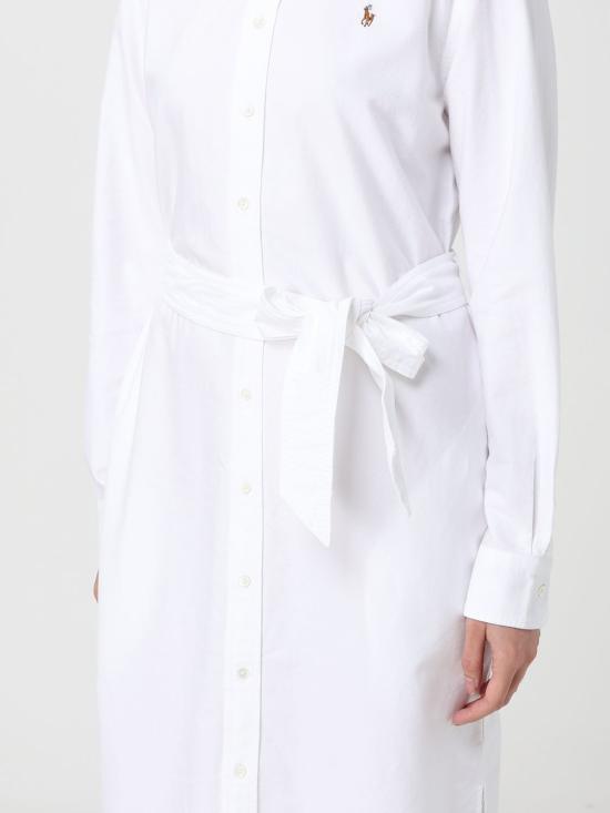 26SS 폴로 랄프로렌 롱 원피스 211928804 001 White - POLO RALPH LAUREN