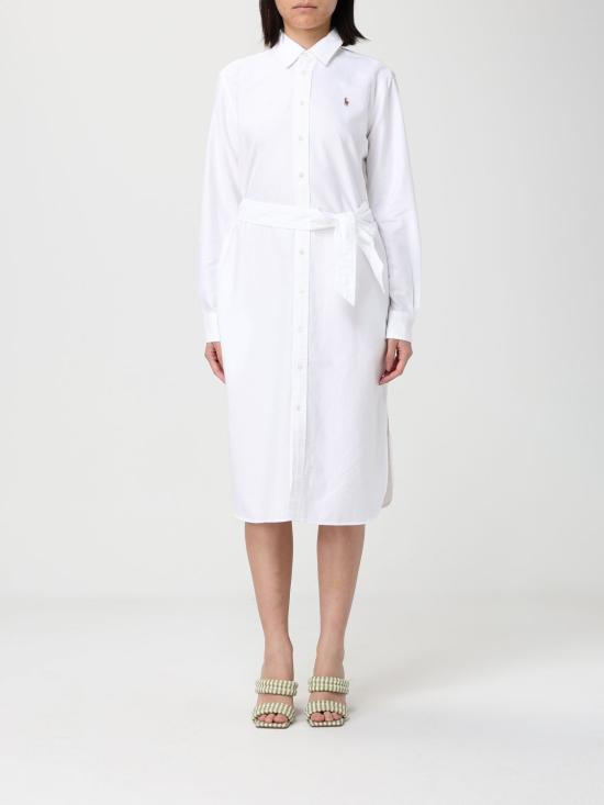 26SS 폴로 랄프로렌 롱 원피스 211928804 001 White