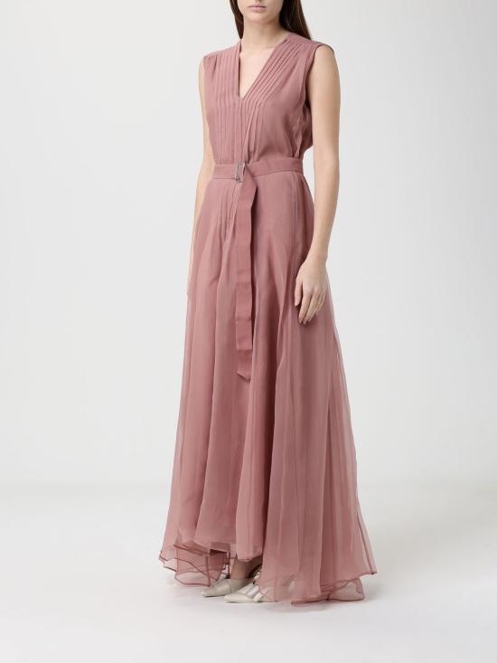 26SS 브루넬로 쿠치넬리 롱 원피스 MF940A5336 C9399 Pink - BRUNELLO CUCINELLI