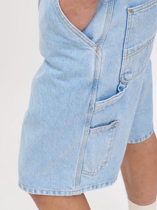 26SS 칼하트 WIP 스미스 데님 싱글 니 쇼츠 I032026 01A3 Blue 1 - CARHARTT WIP