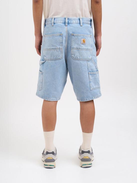 26SS 칼하트 WIP 스미스 데님 싱글 니 쇼츠 I032026 01A3 Blue 1 - CARHARTT WIP