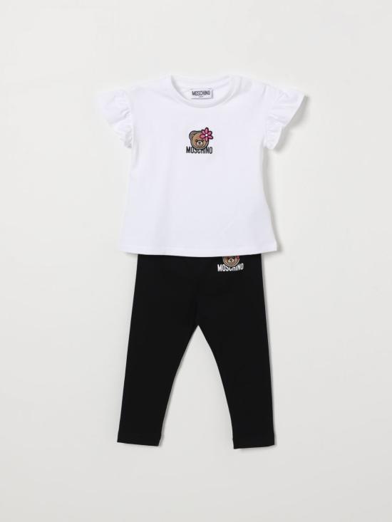 26SS [키즈] 모스키노 오버롤 MDG01ULBA00 80359 White