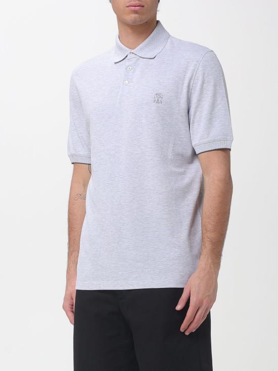 26SS 브루넬로 쿠치넬리 피케 폴로 셔츠 ME8548788 CH200 Grey 1 - BRUNELLO CUCINELLI