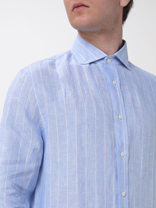 26SS 브루넬로 쿠치넬리 셔츠 MA6860627 C161 Blue - BRUNELLO CUCINELLI