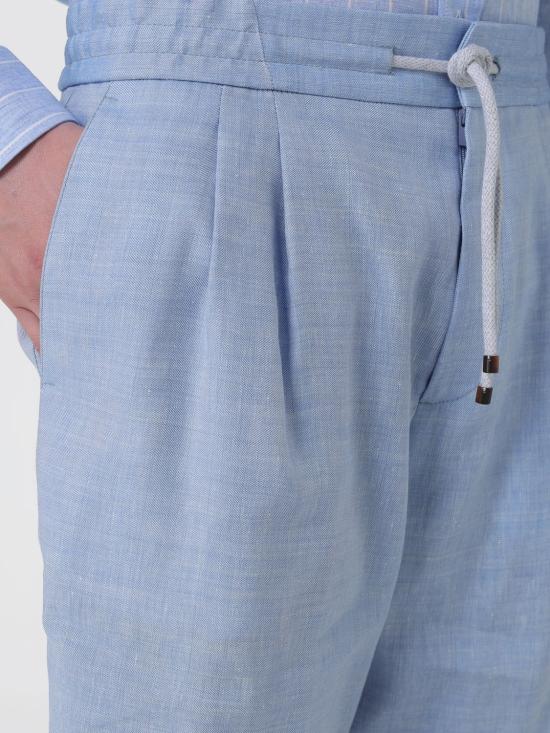 26SS 브루넬로 쿠치넬리 숏팬츠 MZ408U0020 C024 Gnawed Blue - BRUNELLO CUCINELLI