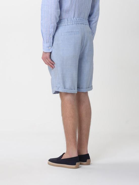 26SS 브루넬로 쿠치넬리 숏팬츠 MZ408U0020 C024 Gnawed Blue - BRUNELLO CUCINELLI