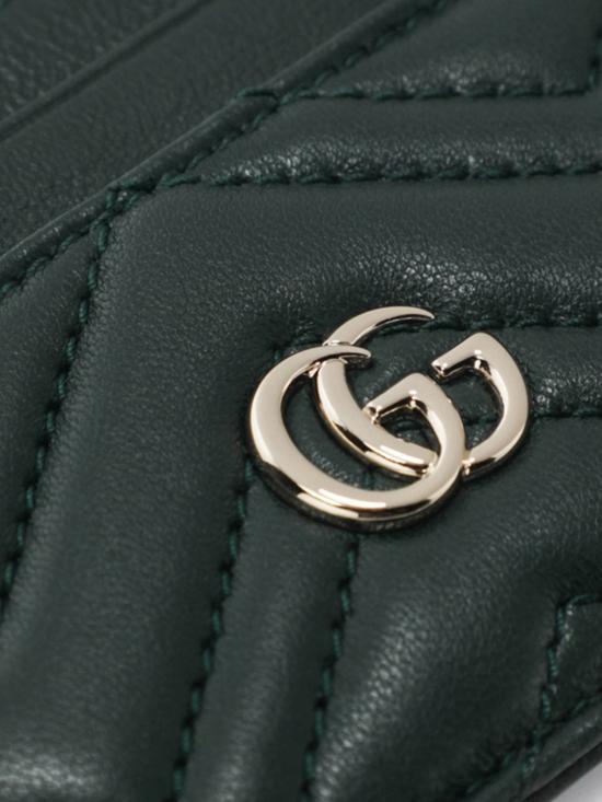 26SS 구찌 GG 마몽 카드지갑 구찌 443127AAFAX 3020 Green - GUCCI