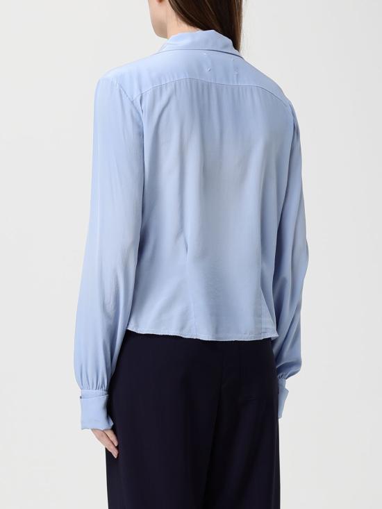 26SS 마르지엘라 롱 슬리브 실크 셔츠 S51DT0028M35704 479 Blue - MAISON MARGIELA
