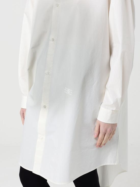 26SS MM6 메종마르지엘라 롱 원피스 S52CT0797M35256 101 White - MM6 MAISON MARGIELA