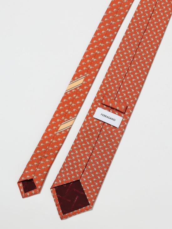 26SS 살바토레 페라가모 넥타이 351388 789824 005 Orange - SALVATORE FERRAGAMO