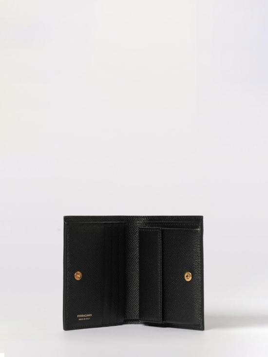 26SS 살바토레 페라가모 간치니 컴팩트 지갑 22D780 789858 099 Burgundy - SALVATORE FERRAGAMO