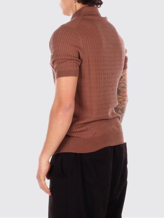 26SS 딸리아토레 폴로 티셔츠 KARTGSE2601 168 Brown - TAGLIATORE