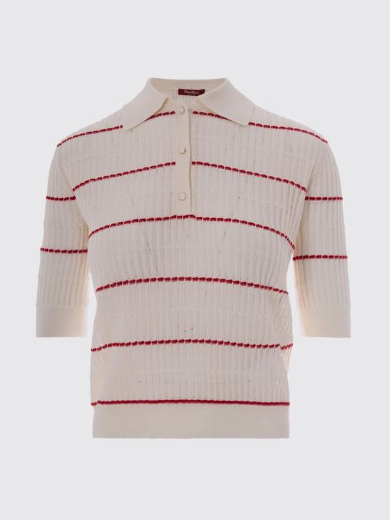 26SS 막스마라 스튜디오 폴로 티셔츠 2616361051600 012 White