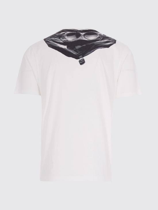 26SS 씨피 컴퍼니 30/1 저지 숏슬리브 고글 티셔츠 RCCMTS725A005100W 103 White - C.P. COMPANY