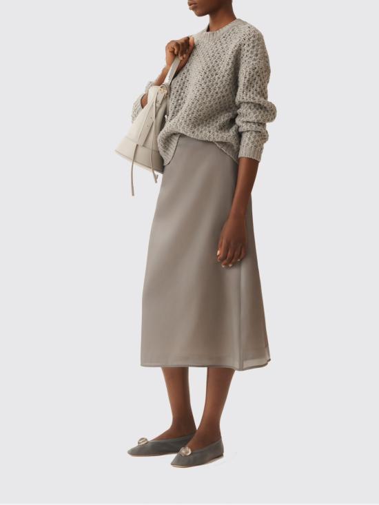 26SS 파비아나 필리피 스커트 GND266F406D942 8201 Grey - FABIANA FILIPPI