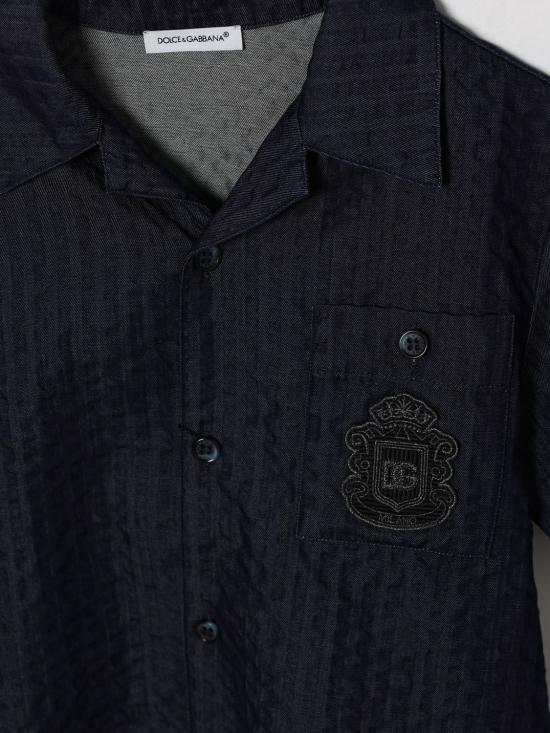 26SS [키즈] 돌체앤가바나 셔츠 L44S10LDD54 S9000 Blue - DOLCE & GABBANA