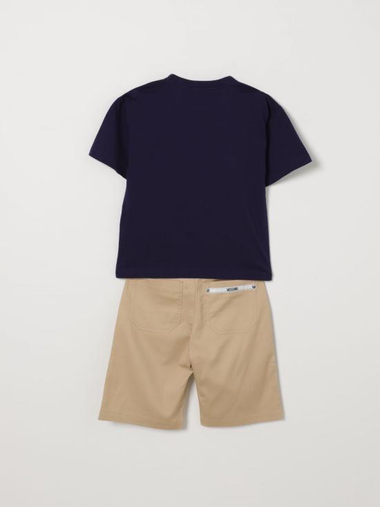 26SS [키즈] 모스키노 캐주얼 세트 HUG00TLYA02 83684 Blue - MOSCHINO