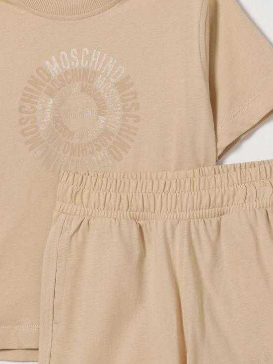 26SS [키즈] 모스키노 캐주얼 세트 HUG00YLAA02 20829 Beige - MOSCHINO