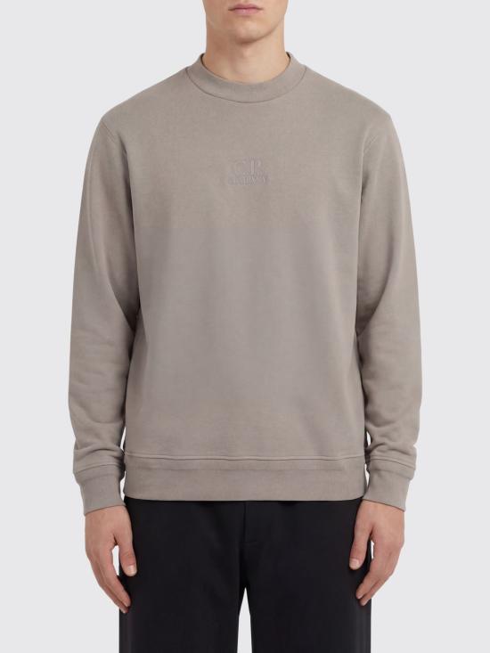 26SS 씨피 컴퍼니 다이애그널 레이즈드 플리스 크루넥 스웨트셔츠 20CMSS027A005086W 904 Grey