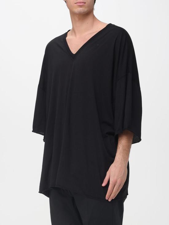 26SS 릭 오웬스 반팔 티셔츠 RR01F2279BH 09 Black - RICK OWENS