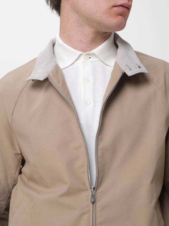 26SS 브루넬로 쿠치넬리 개버딘 블루종 재킷 MY4196583 CUP72 Brown - BRUNELLO CUCINELLI