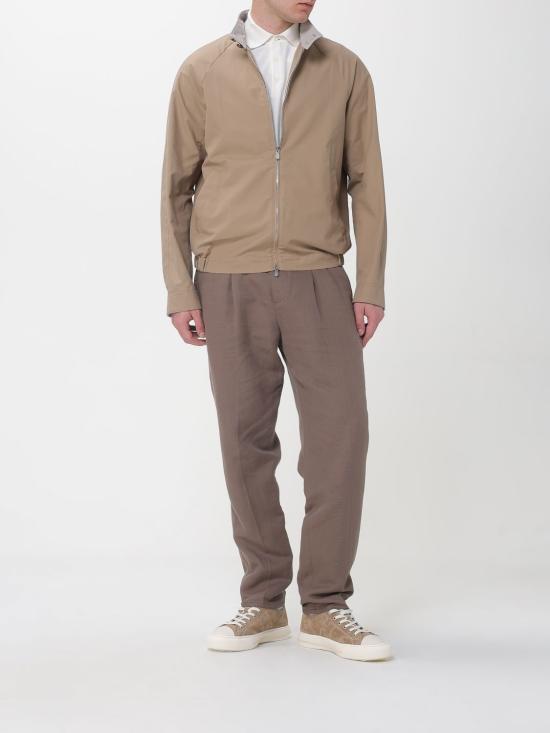 26SS 브루넬로 쿠치넬리 개버딘 블루종 재킷 MY4196583 CUP72 Brown - BRUNELLO CUCINELLI