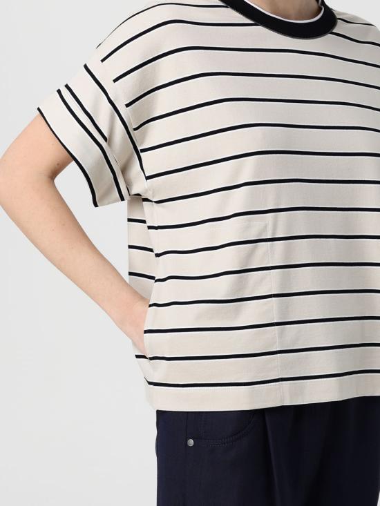 26SS 브루넬로 쿠치넬리 반팔 티셔츠 MQ984ES810 C7041 Black - BRUNELLO CUCINELLI