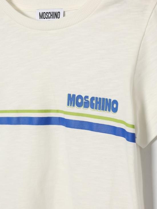 26SS [키즈] 모스키노 티셔츠 HVM058LAA52 10063 Beige - MOSCHINO