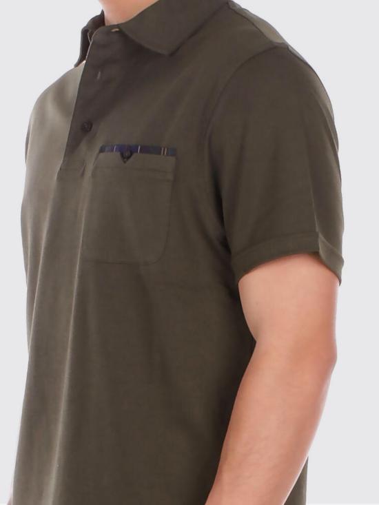 26SS 바버 폴로 티셔츠 MML1496 OL71 Green - BARBOUR