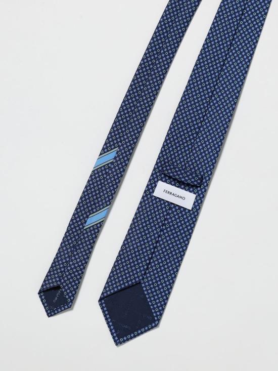 26SS 살바토레 페라가모 넥타이 351333 789223 001 Blue - SALVATORE FERRAGAMO