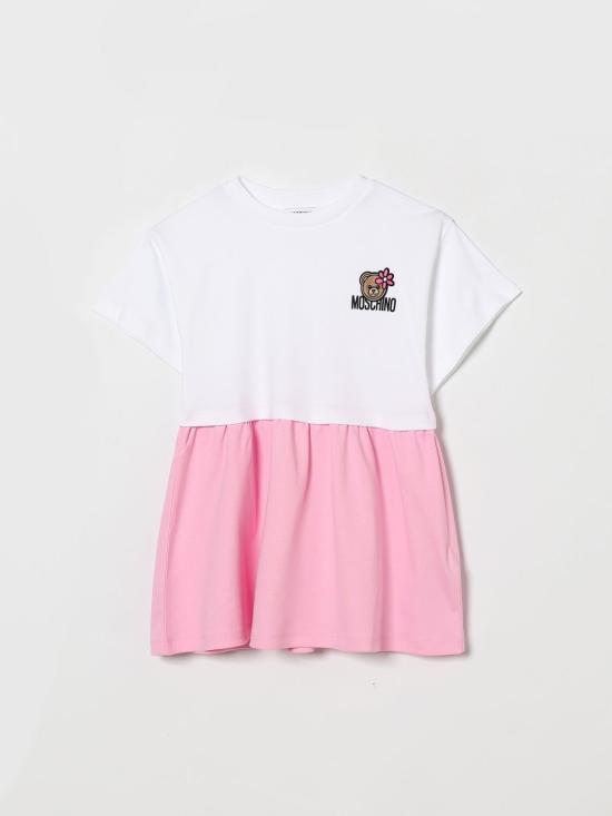 26SS [키즈] 모스키노 원피스 HDV0HRLAA43 84340 White 1