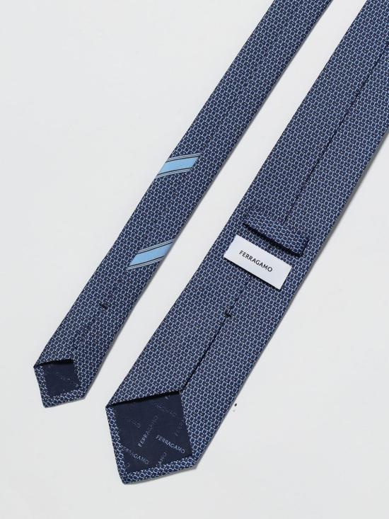 26SS 살바토레 페라가모 넥타이 351324 789048 001 Blue - SALVATORE FERRAGAMO