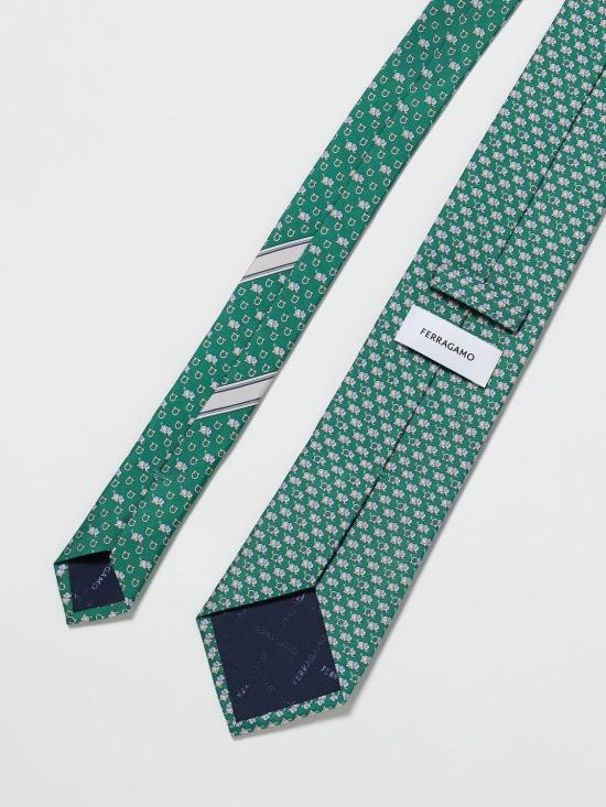 26SS 살바토레 페라가모 넥타이 351320 791822 009 Green - SALVATORE FERRAGAMO