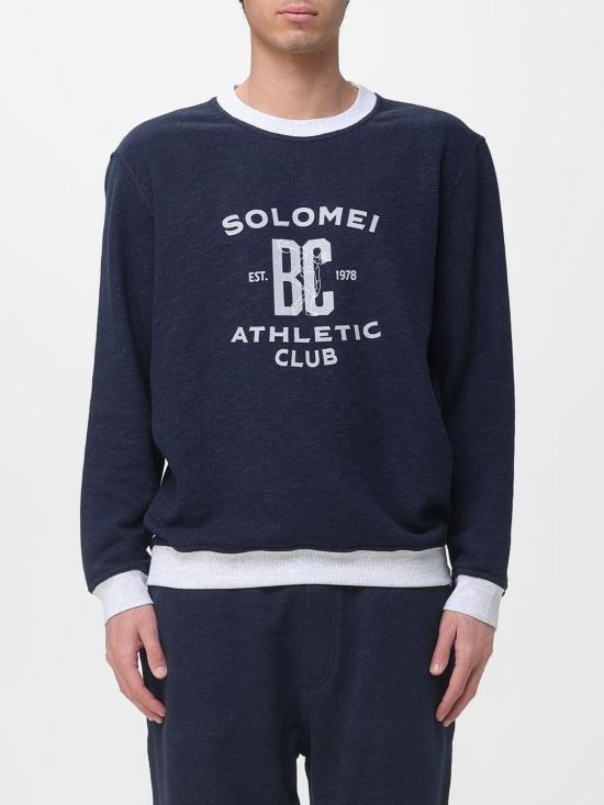 26SS 브루넬로 쿠치넬리 긴팔 티셔츠 MR8313380G CD649 Blue