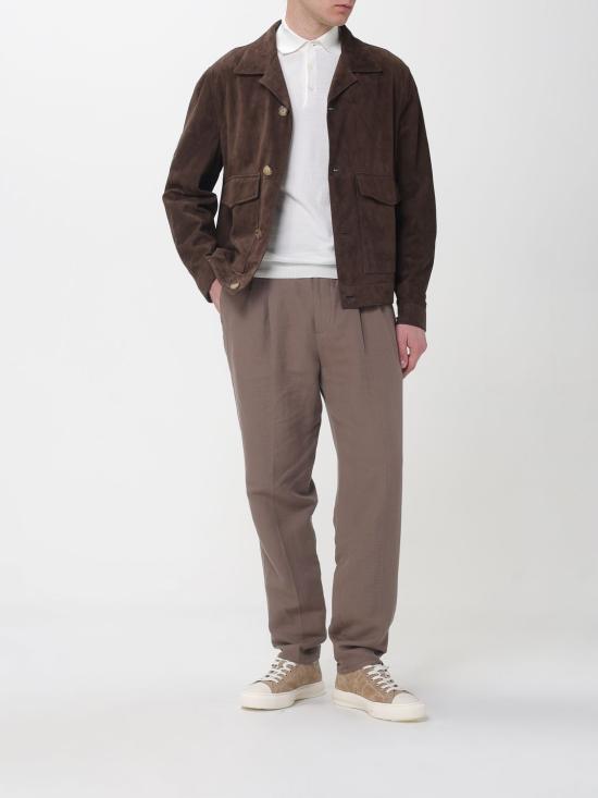 26SS 브루넬로 쿠치넬리 무스탕 MPCFN2064 C8552 Brown - BRUNELLO CUCINELLI