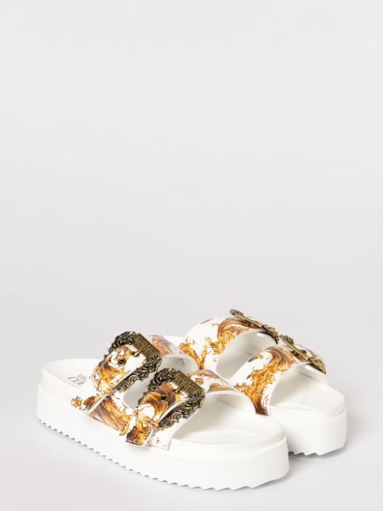 26SS 베르사체 힐/펌프스 80VA3SM1ZS366 G03 White - VERSACE