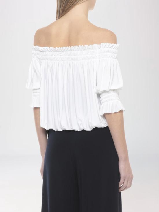 26SS 노마카말리 탑 KK126BPL905 944 White - NORMA KAMALI