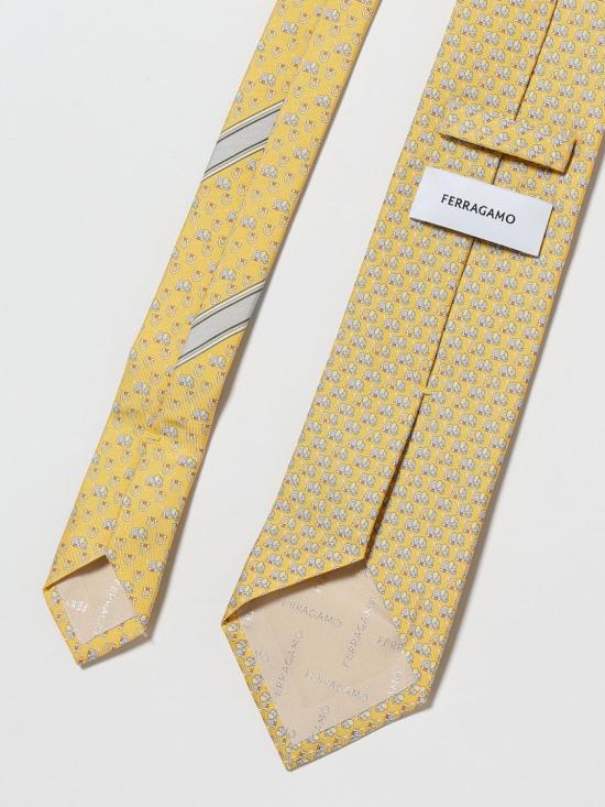 26SS 살바토레 페라가모 넥타이 351320 788979 006 Yellow - SALVATORE FERRAGAMO