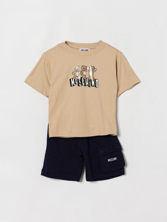 26SS [키즈] 모스키노 캐주얼 세트 HUG00WLCA88 83700 Brown