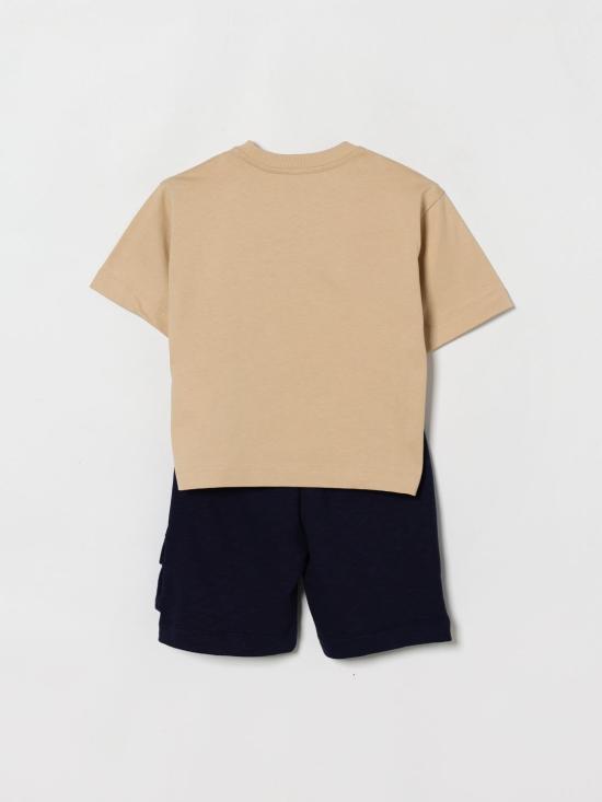 26SS [키즈] 모스키노 캐주얼 세트 HUG00WLCA88 83700 Brown - MOSCHINO