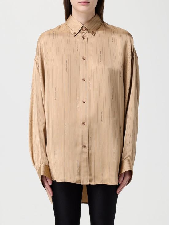 25FW 발렌시아가 셔츠 841012TSLA6 2684 Camel