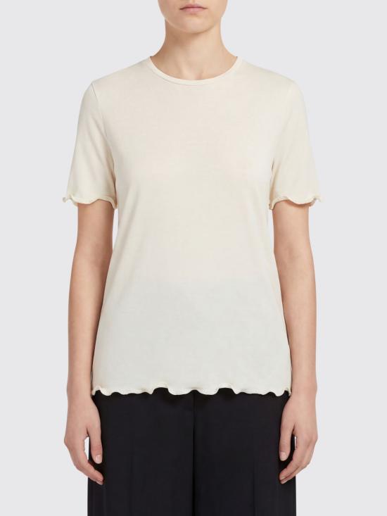 26SS 질샌더 반팔 티셔츠 J01NF0006J20341 105 Ivory