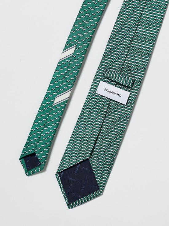 26SS 살바토레 페라가모 넥타이 351311 791823 008 Green - SALVATORE FERRAGAMO